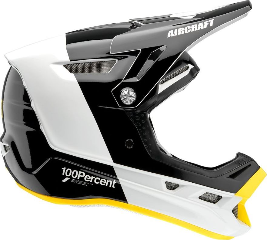 100% Kask rowerowy Aircraft Composite żółty r. S