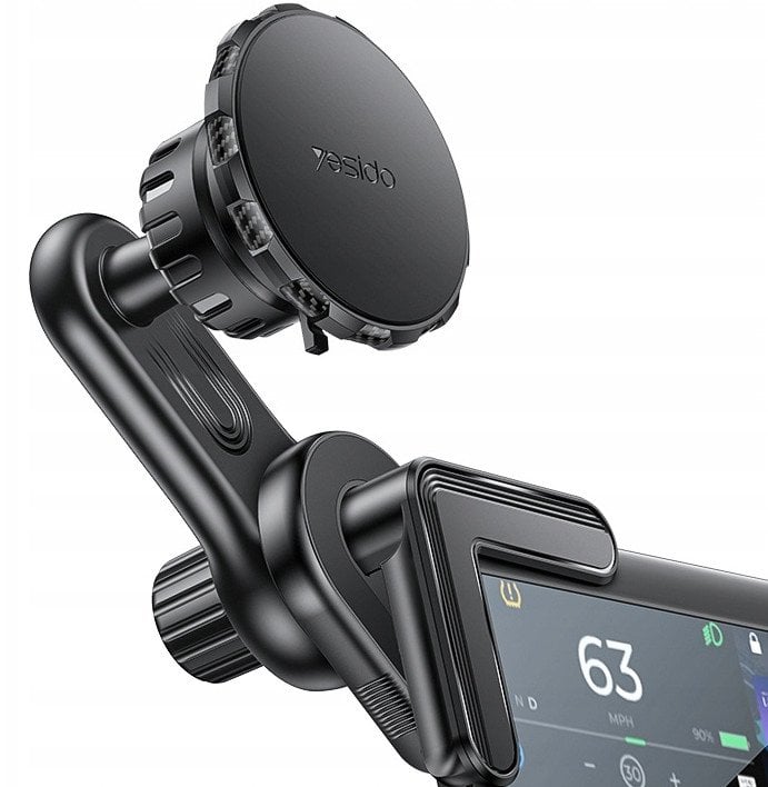yesido Magnet. Uchwyt Samochodowy C212 na Narożnik Ekranu, MagSafe BLACK/CZARNY