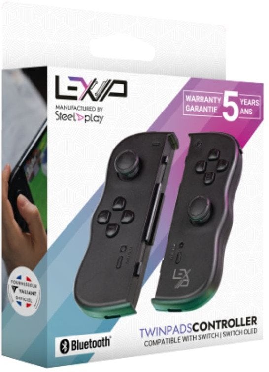 Nintendo Lexip Manufactured By Steelplay - Adventure Twinpads Black Switch