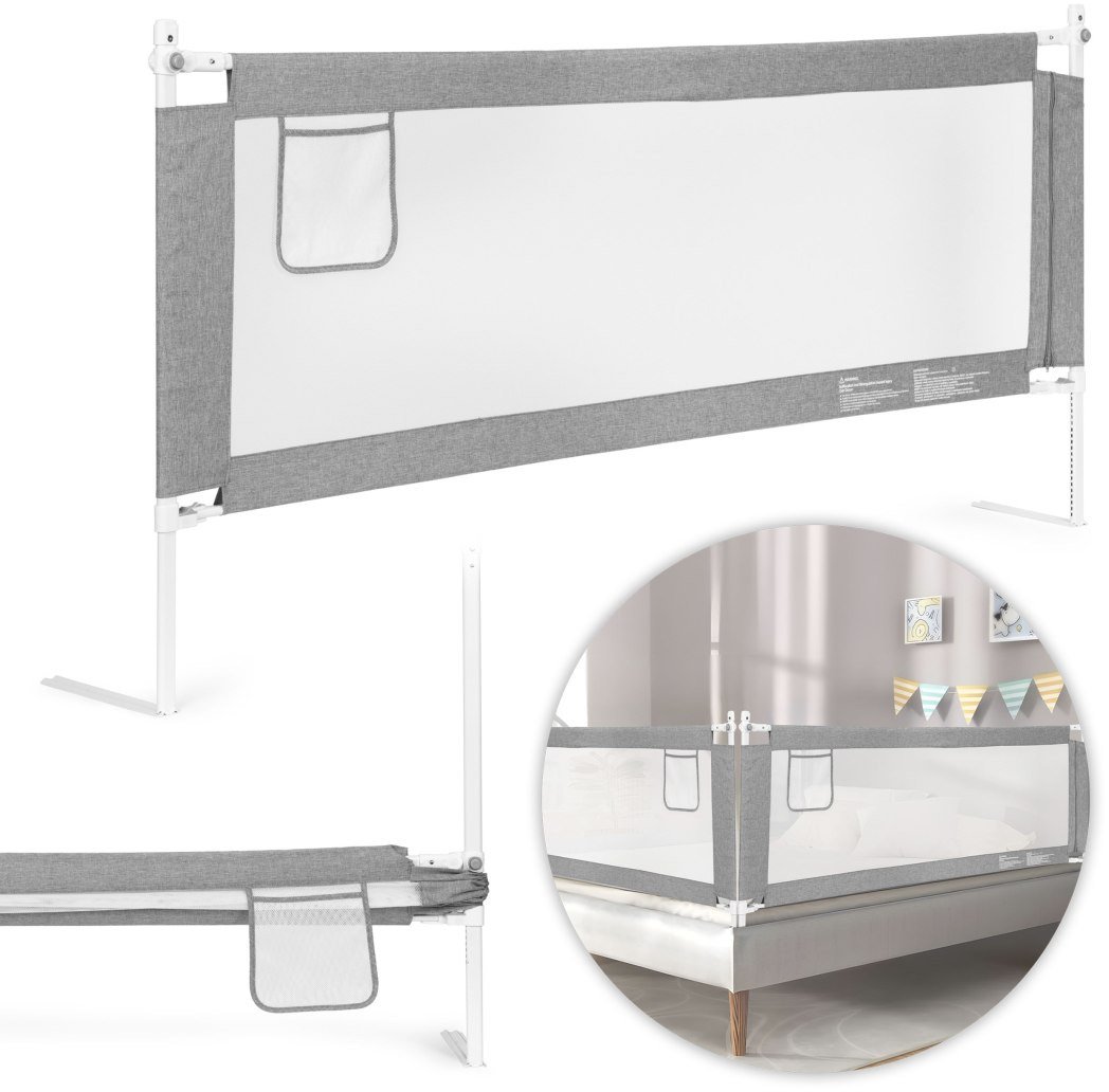 Barierka ochronna na łóżko 180 cm osłona zabezpieczenie dla dzieci ECOTOYS