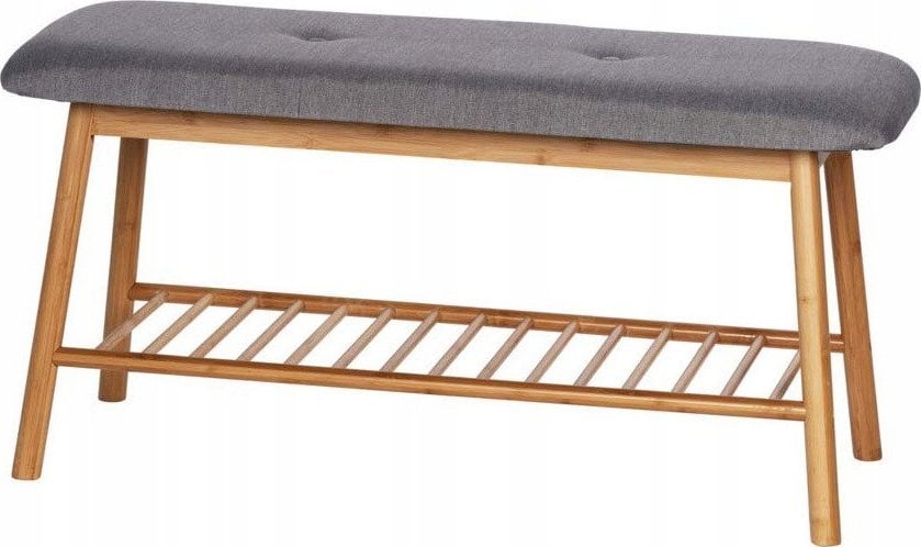 Wenko Ława do przedpokoju z półką na buty BAHARI, bambusowa, WENKO