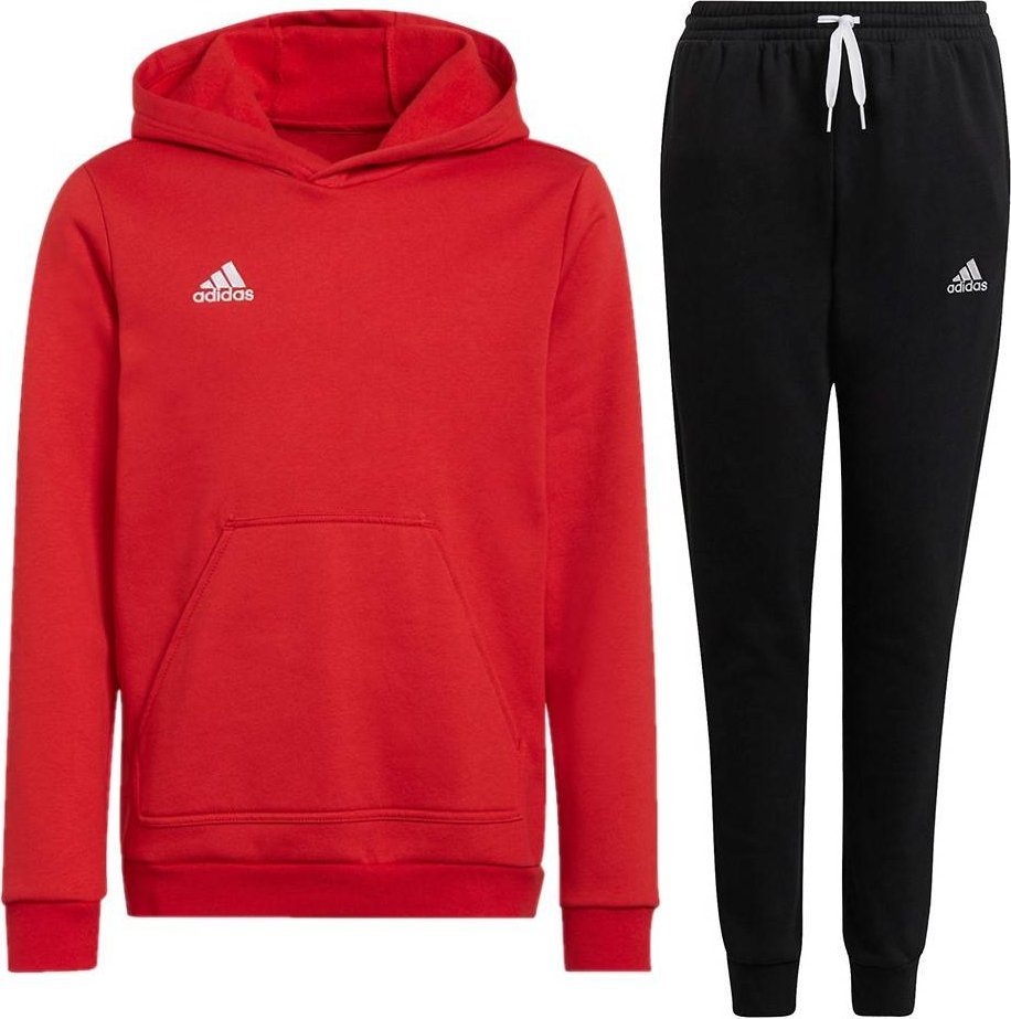 Adidas Dres dziecięcy Adidas Entrada 22 komplet czerwony + czarny
