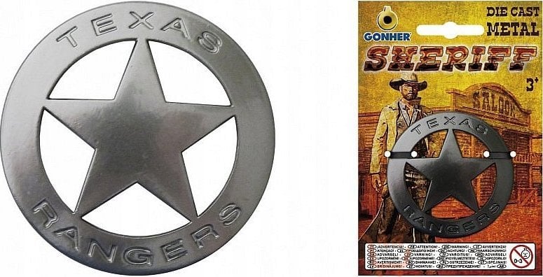 Gonher metalowa odznaka szeryfa 14/0 01407