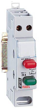 Legrand Łącznik przyciskowy monostabilny podwójny 1NO+1NC do sterowania odbiornikami energii elektrycznej LP 312, zielono-czerwony 412916