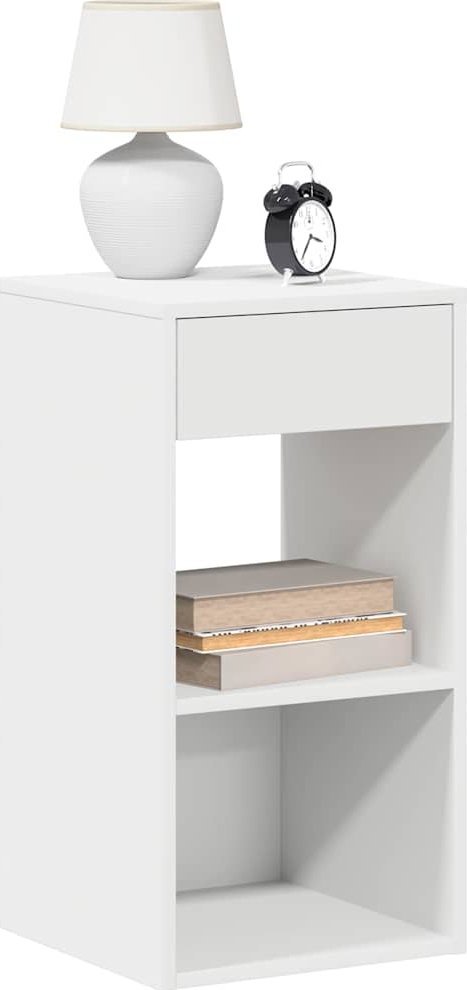 vidaXL vidaXL Szafki nocne z szufladą, 2 szt., białe, 35x34x66,5 cm