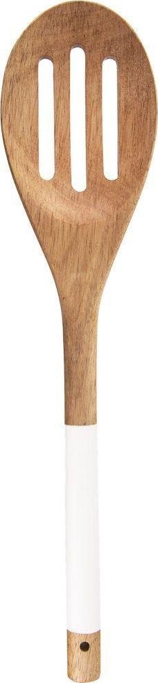 Orion Łyżka drewniana AKACJOWA kuchenna ażurowa 30 cm do mieszania nakładania