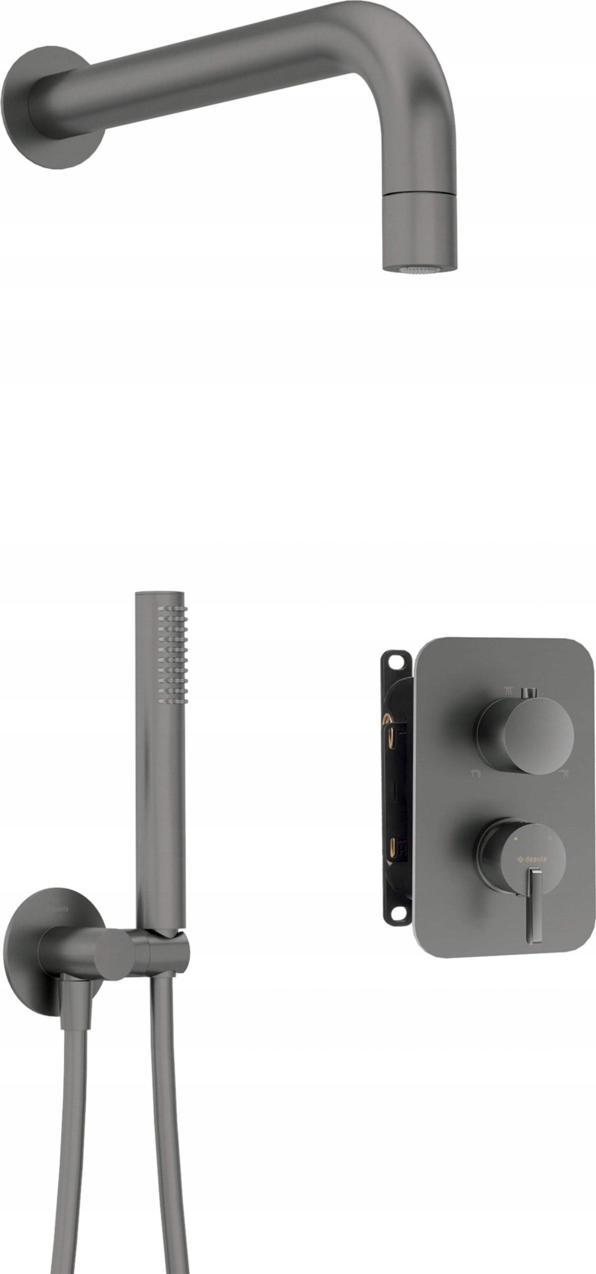 Bateria prysznicowa Deante Zestaw prysznicowy podtynkowy z BOXem mieszaczowym - z główką natryskową