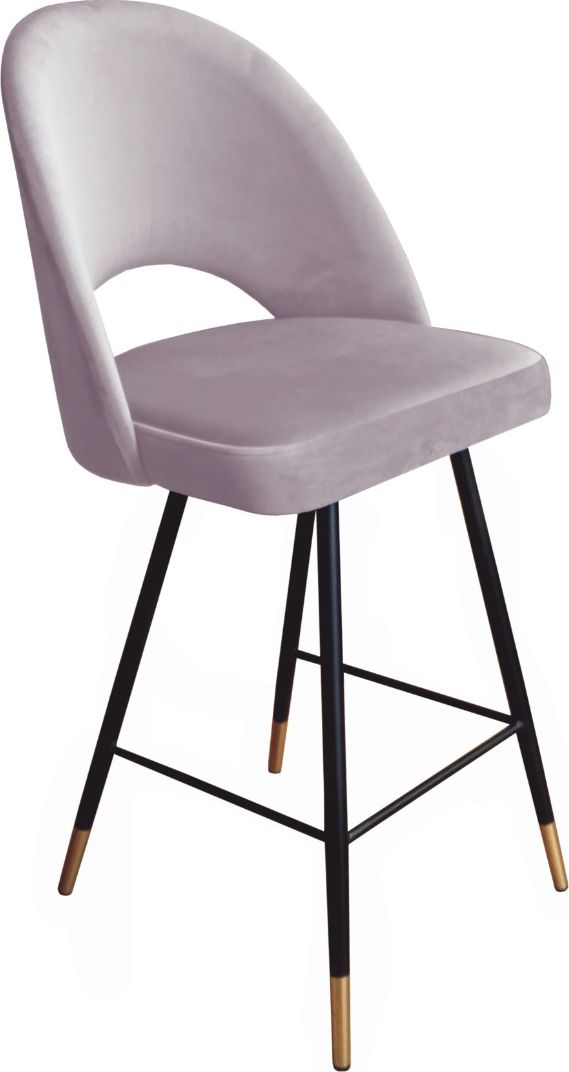 Atos Hoker ISKAR VELVET GOLD jasno różowy na czarnych nogach ATOS