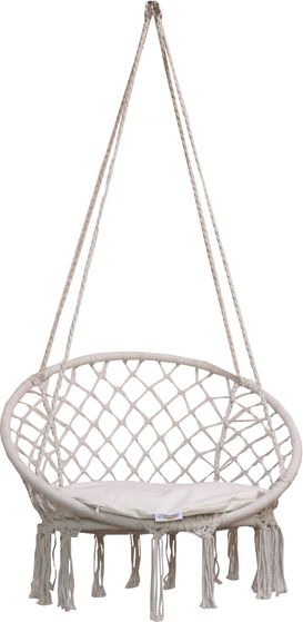 Koala Fotel wiszący z poduszką, Naturalny HC5 Round