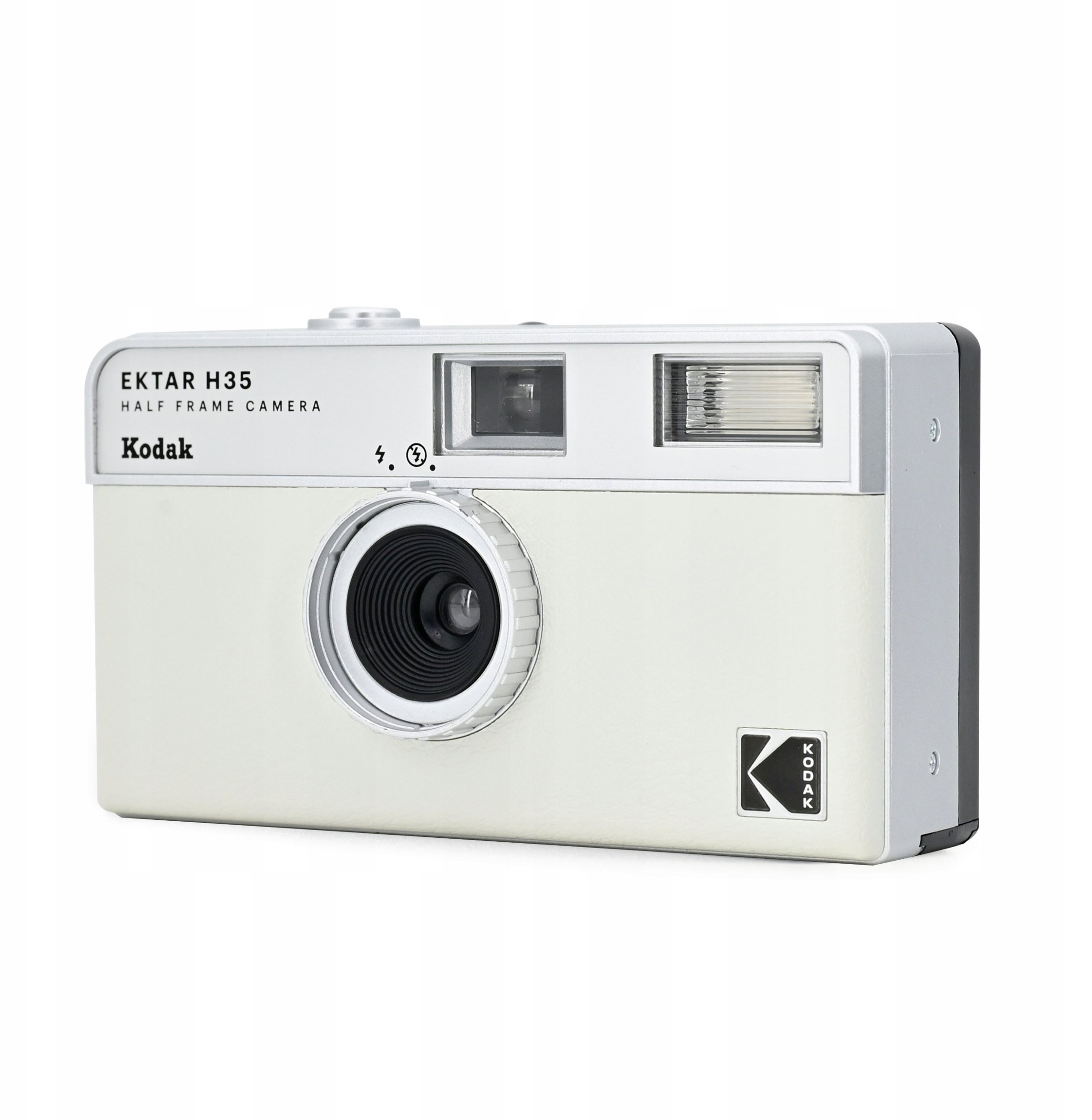 Kodak Ektar Aparat Analogowy Na Film Klisze 35mm / 2 Zdjęcia Na Klatkę / H35 / Biało-szary