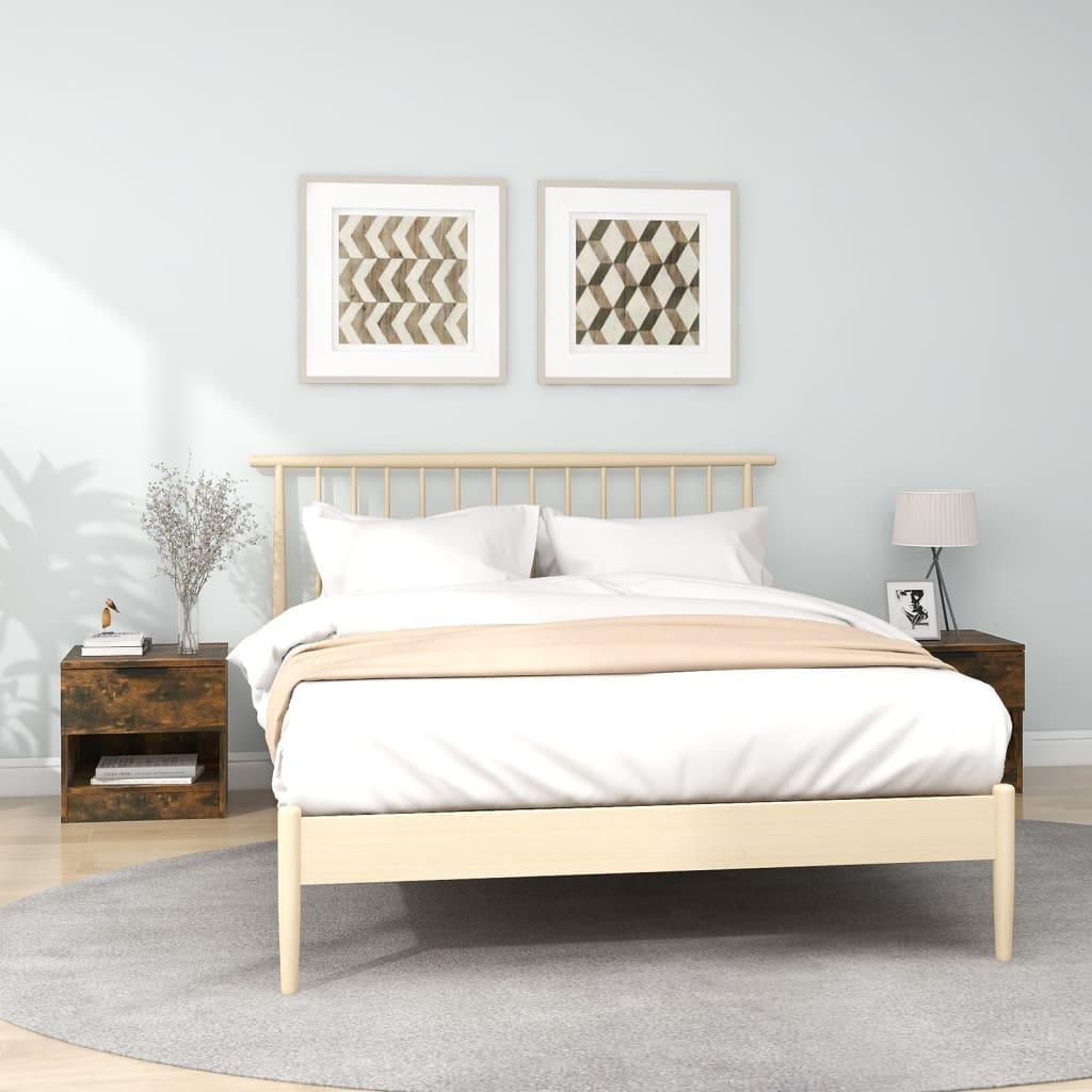 vidaXL vidaXL Szafki nocne, 2 szt., przydymiony dąb, materiał drewnopochodny