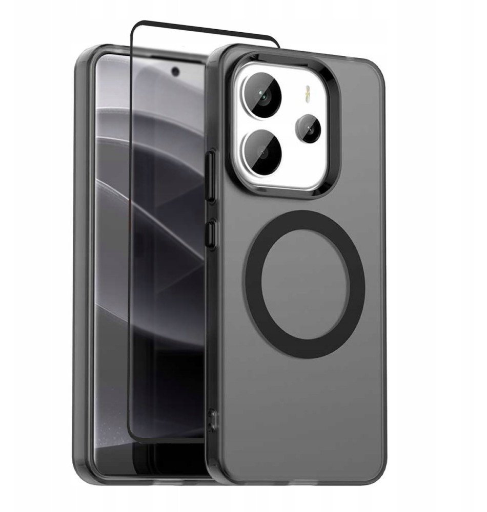 Etui Supero do Galaxy Note 20 Ultra Magsafe, czarno-półprzezroczyste
