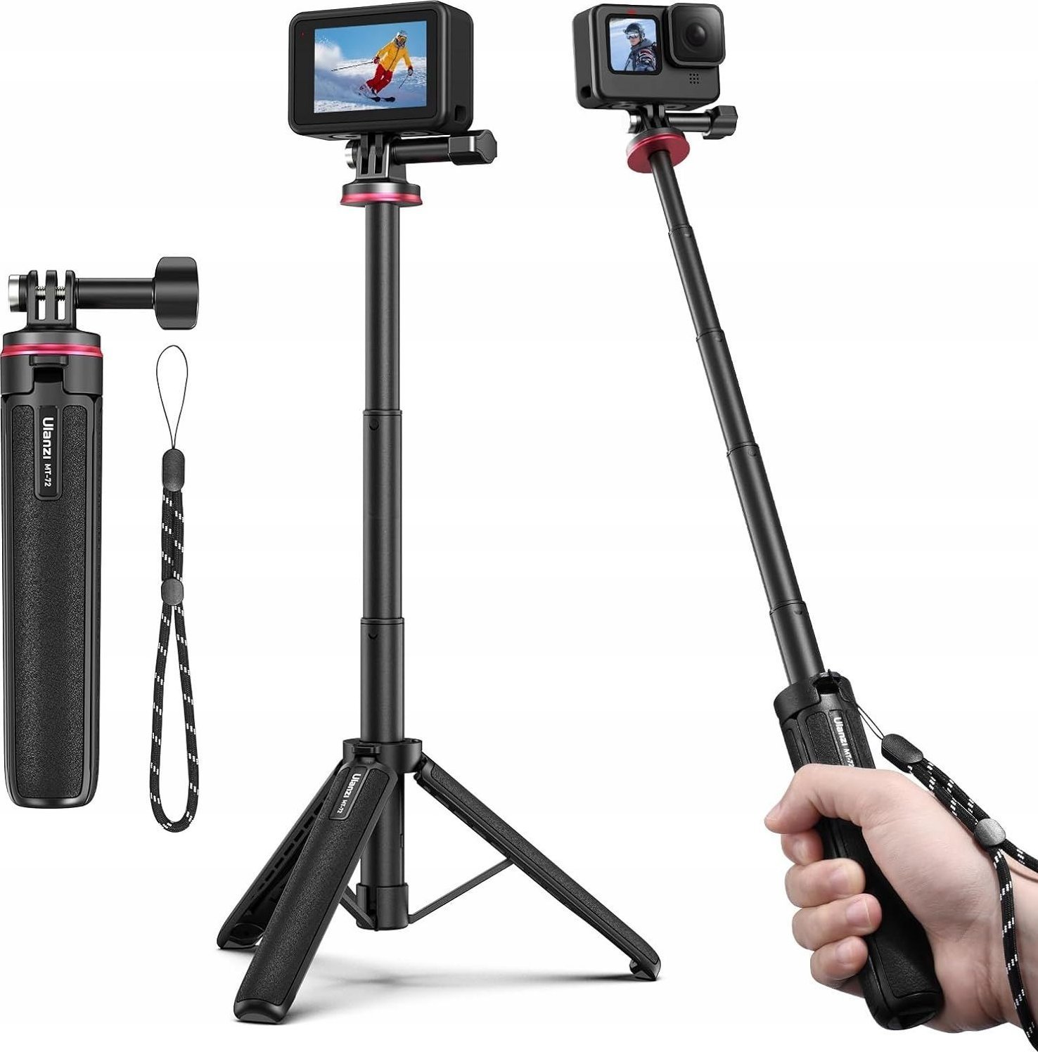 Ulanzi Statyw Monopod Tripod do GoPro HERO 13 12 11 10 9 8 7 6 5 MAX / / MT-72