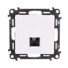 Legrand VALENA LIFE Gniazdo komputerowe RJ45 kat.6A STP białe (753148)