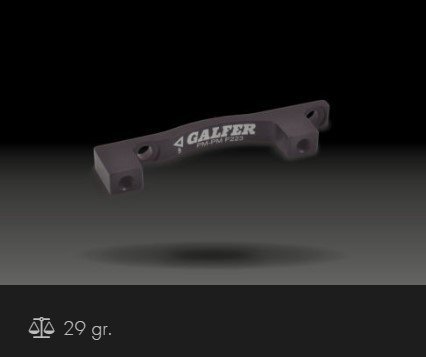 Shimano ADAPTER HAMULCA GALFER +63MM DO TARCZY 223MM Post/Post