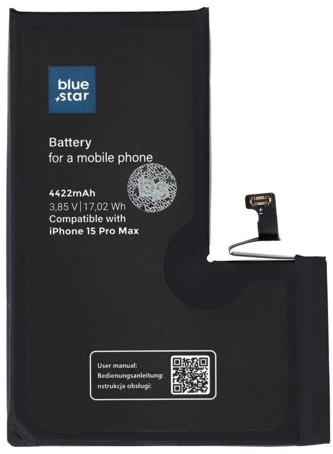 BLUE STAR HQ bateria do IPHONE 15 Pro Max 4422 mAh
