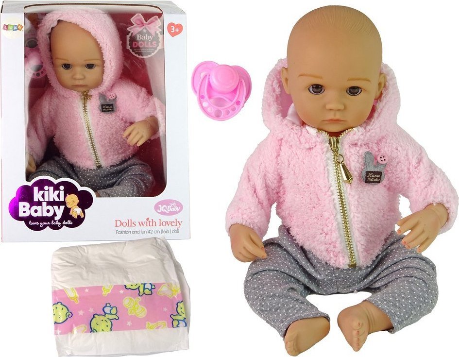 LeanToys Lalka Bobas Niemowlak Akcesoria Dla Dzieci Smoczek