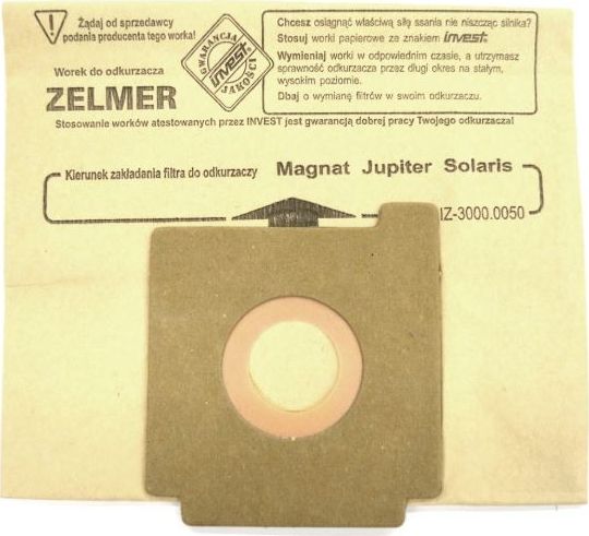 Worek do odkurzacza WORKI PAPIEROWE 3000.0050 Invest na szt.