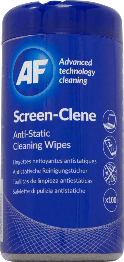 AF Chusteczki nawilżane do czyszczenia ekranów 100 szt. (ASCR100T)
