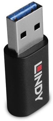 Lindy 71264 zmieniacz płci / kabli USB Type A USB Type C Czarny