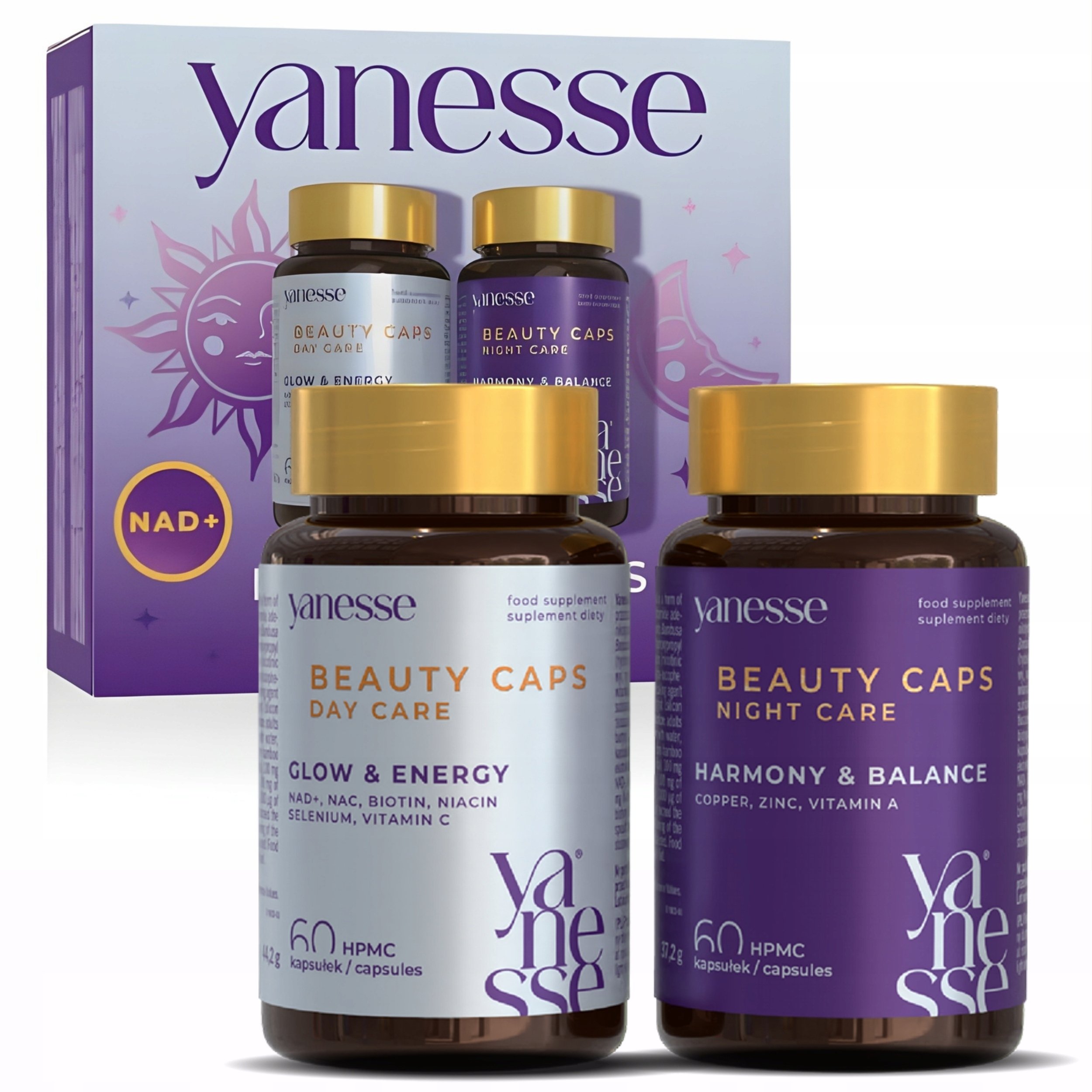 AronPharma_Yanesse Beauty Caps Day & Night suplement diety 2x60 kapsułek