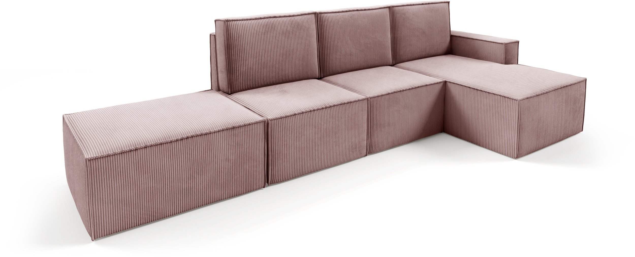 Narożnik PORTO + PUFA Modułowy Sztruks poso 027