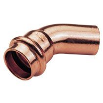 Conex Łuk jednokielichowy 45° CU Press 22mm P5040 02200000