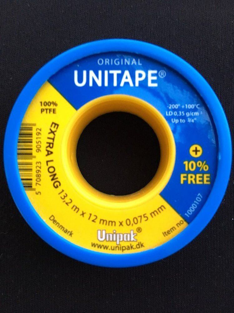 Unipak Taśma teflonowa do instalacji wodnych 12mm x 13,2m (13118)