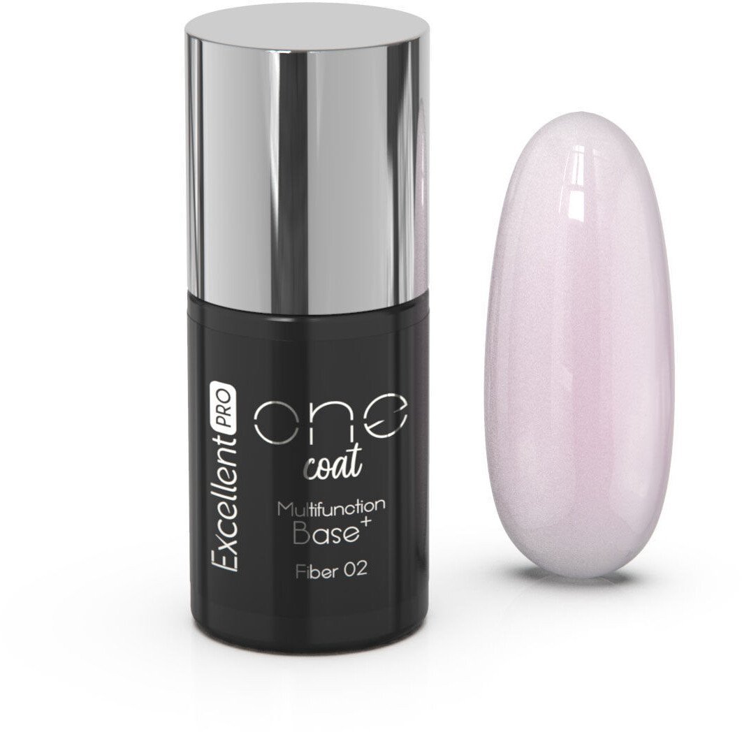 Excellent PRO One Coat Multifunction Fiber Base baza hybrydowa z włóknami Delicate Pink 7g