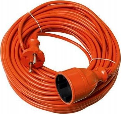 DPM Przedłużacz ogrodowy, 1 gniazdo, pomarańczowy, 20 m