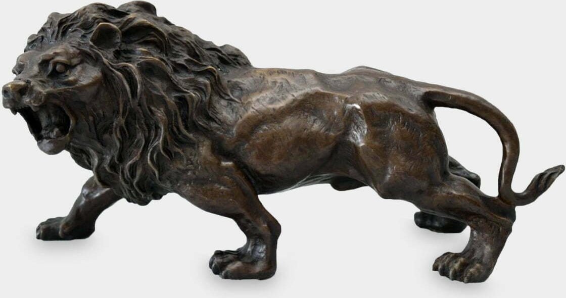 rzezbyzbrazu Groźny Lew Rzeźba z Brązu