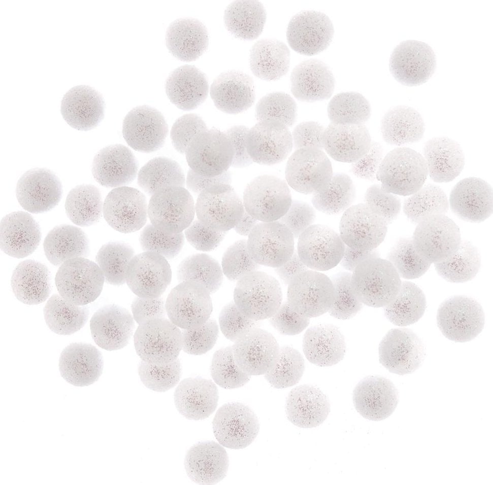 Craft with Fun KULKI DEKORACYJNE 1,5 CM, 80 SZT., OPALIZUJĄCE