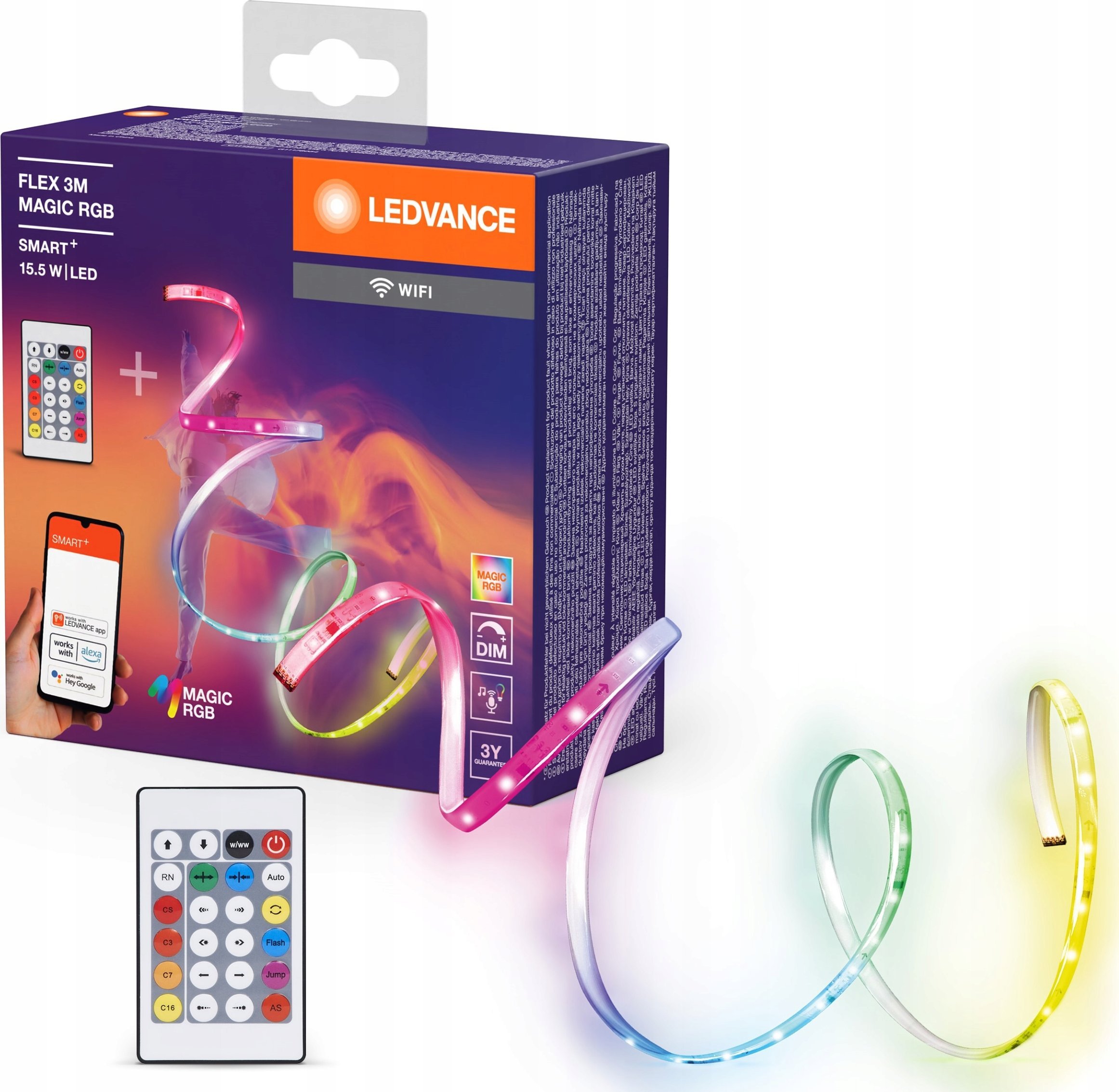 Ledvance SMART WIFI FLEX3M MGC RGB RC