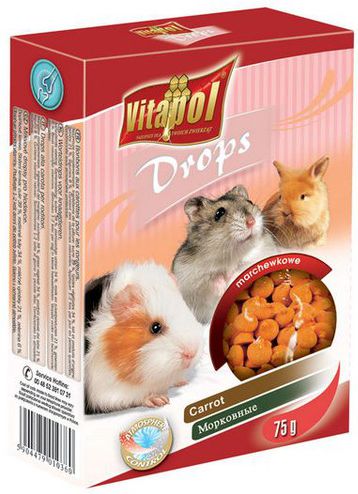 Vitapol DROPSY DLA GRYZONI MARCHEWKA 75g