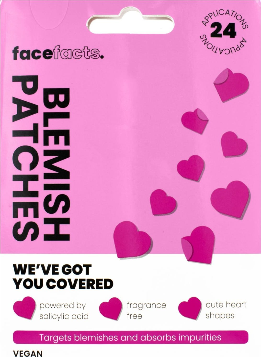 Milton FACE FACTS Blemish Patches Plastry na wypryski - Hearts 1op.-24szt.