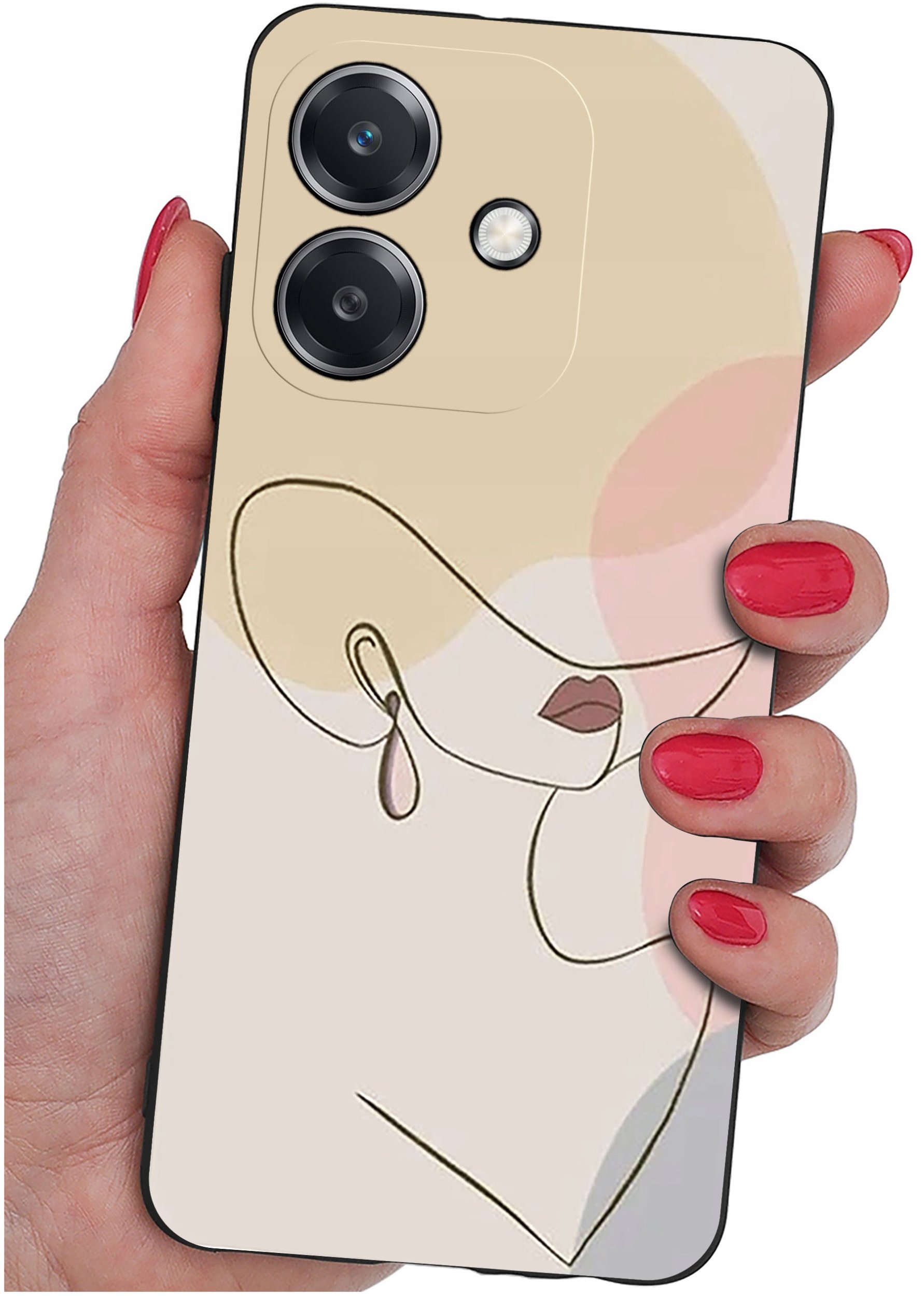 Etui do Oppo A40 | A40M | WZORY | SILIKONOWE MATT SZKŁO 9H