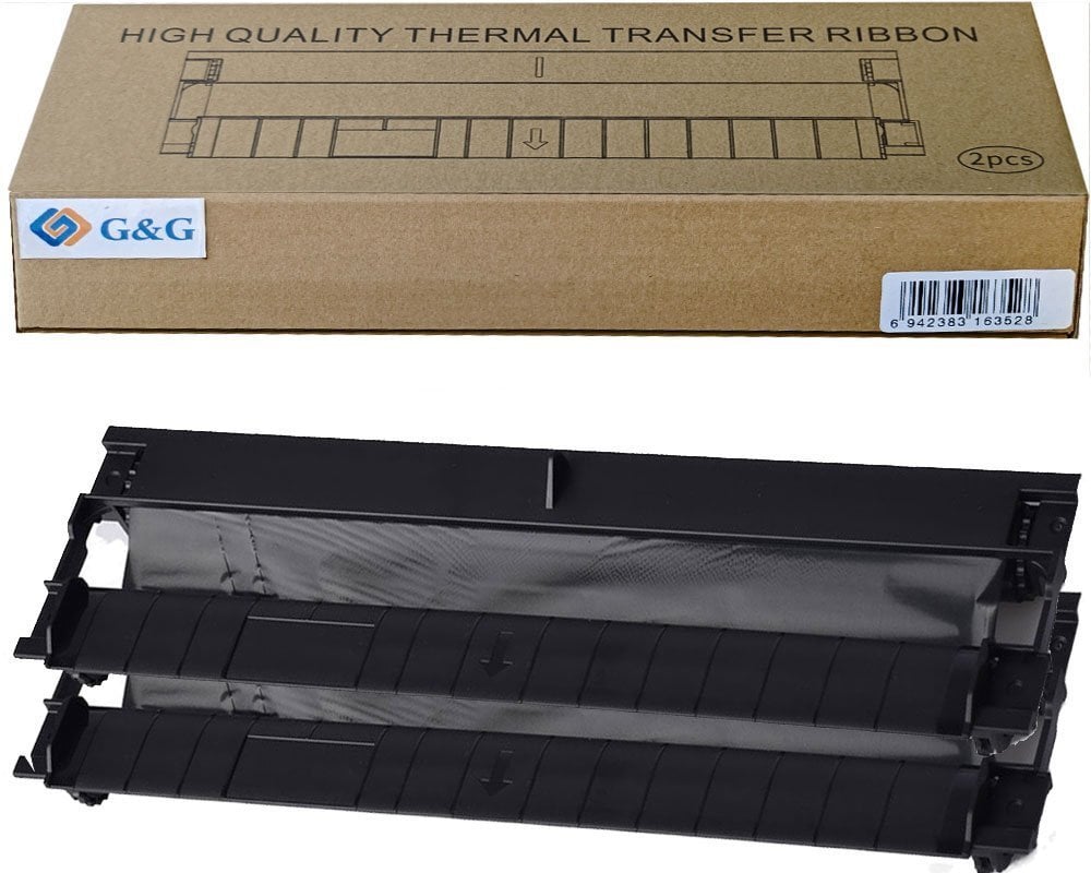 G&G Taśma termotransferowa Zestaw 2 szt. do TD-810-BK 215mmx22m