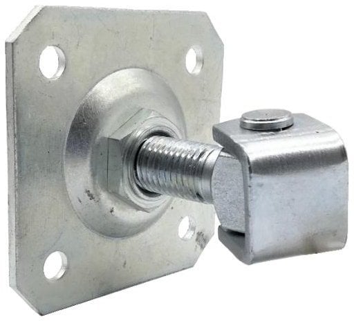 Zawias PSG 61.019.01 z szyldem 100x100x4mm - gwint M20 (regulowany, ucho ocynkowane)