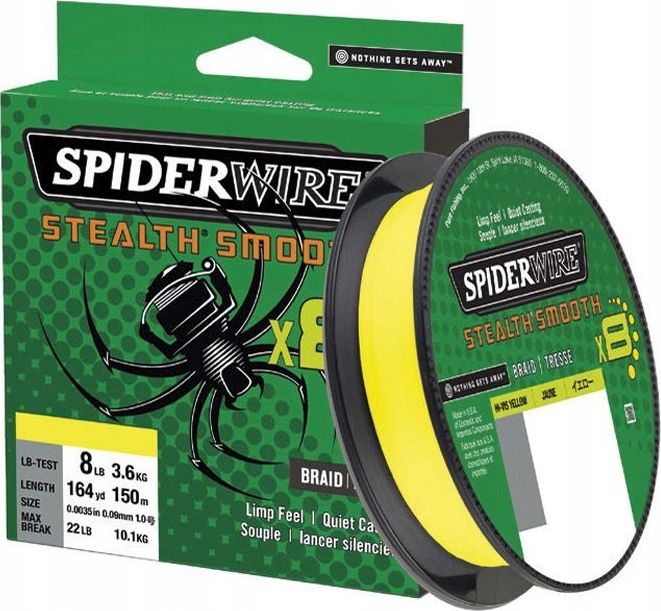 Spiderwire Spiderwire Plecionka Stealth 8 Yellow 0.09mm/150m