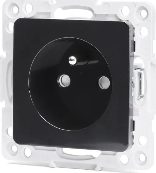 Aigostar Gniazdo pojedyncze typu francuskiego czarne Gniazdo pojedyncze typu francuskiego czarne