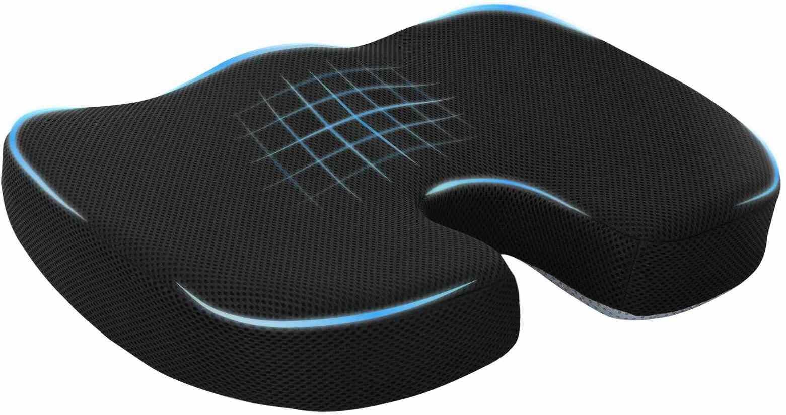 vidaXL Poduszka z poduszką siatkową Czarny 46 x 38 x 8 cm