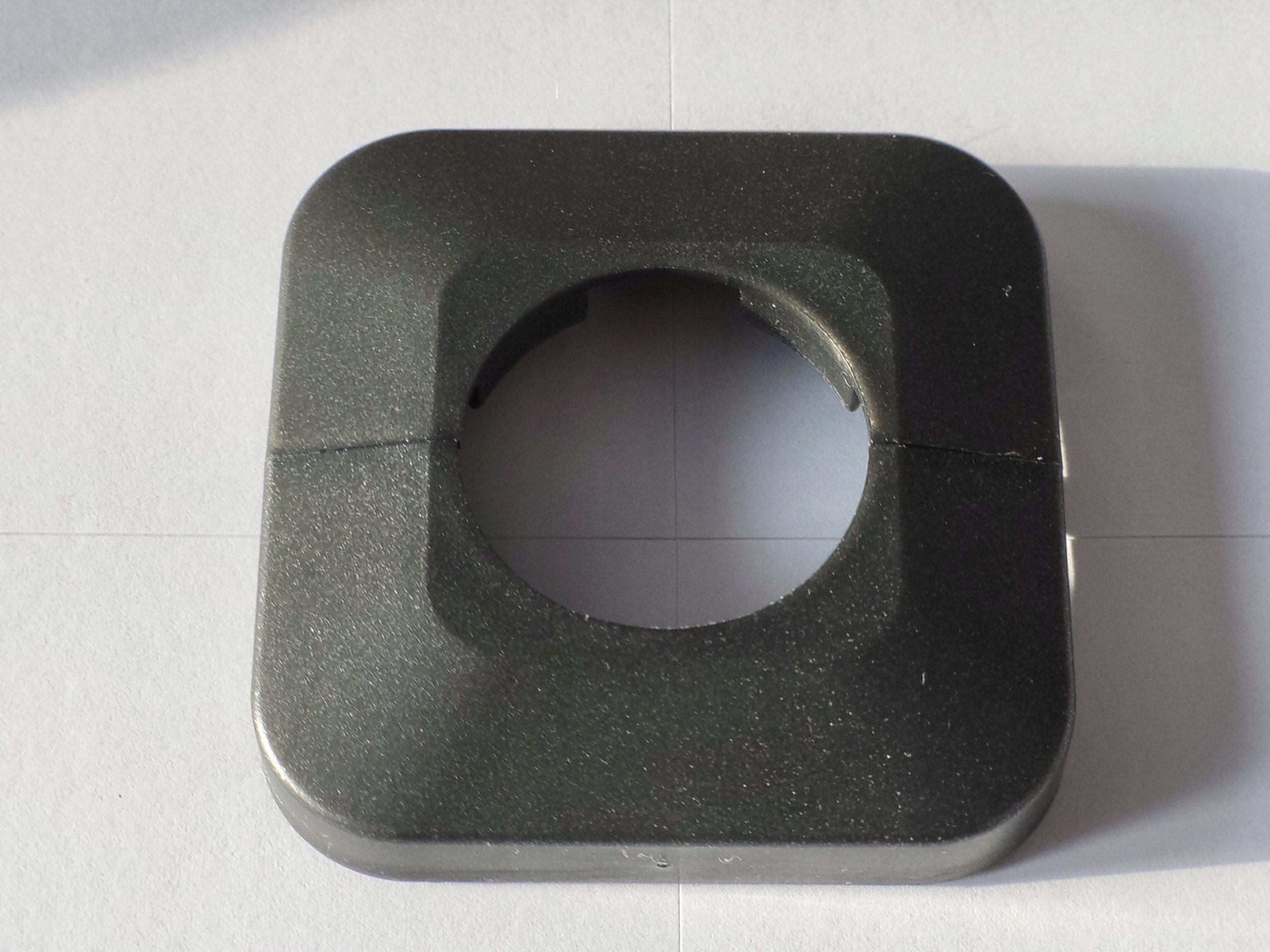 Rozeta dzielona grafit FI25 (tworzywo sztuczne)