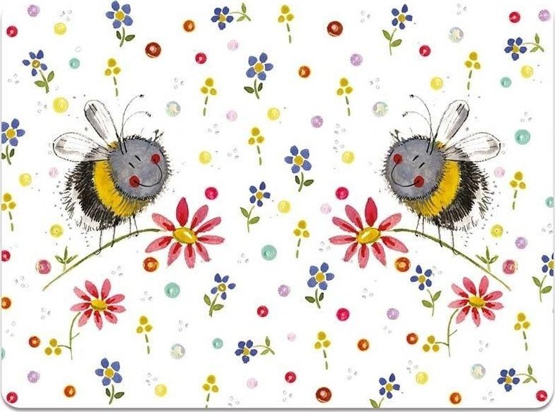 Podkładka pod talerz MT45 Pszczoły i kwiaty
