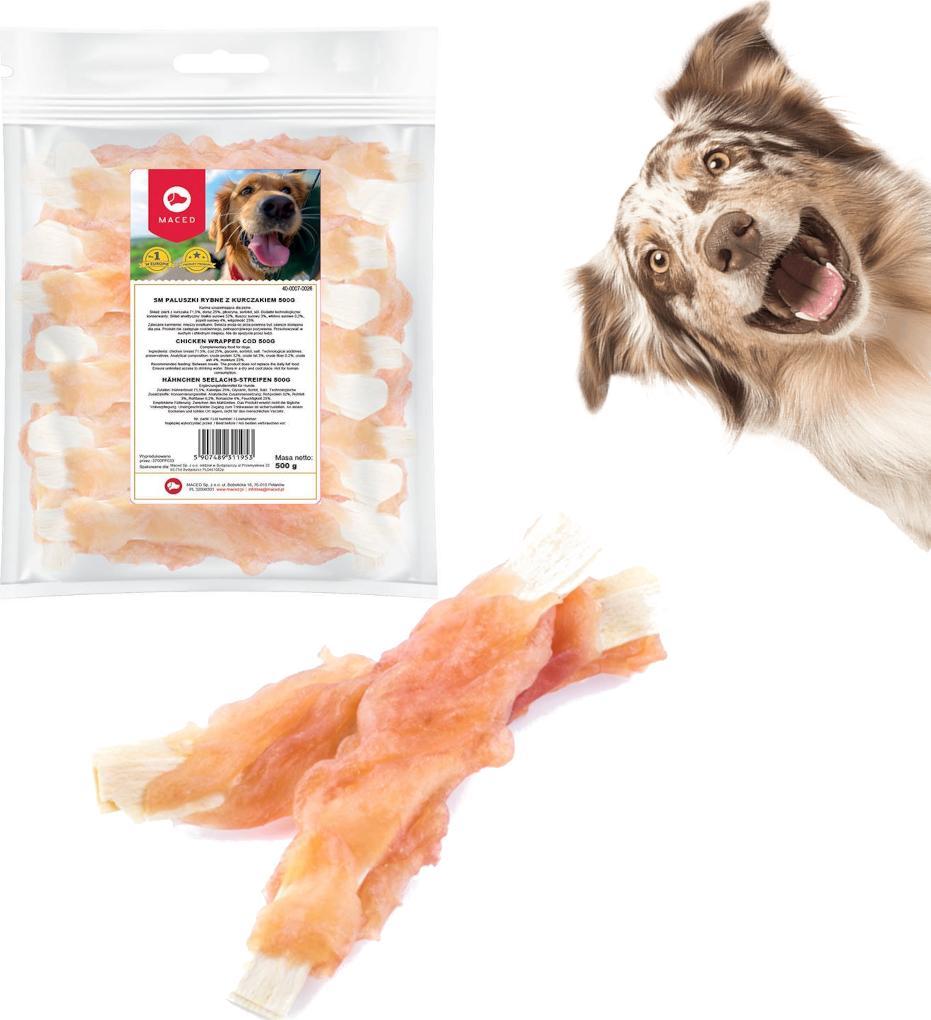 Maced PRZYSMAK DLA PSA Maced Paluszki rybne z KURCZAKIEM 500g