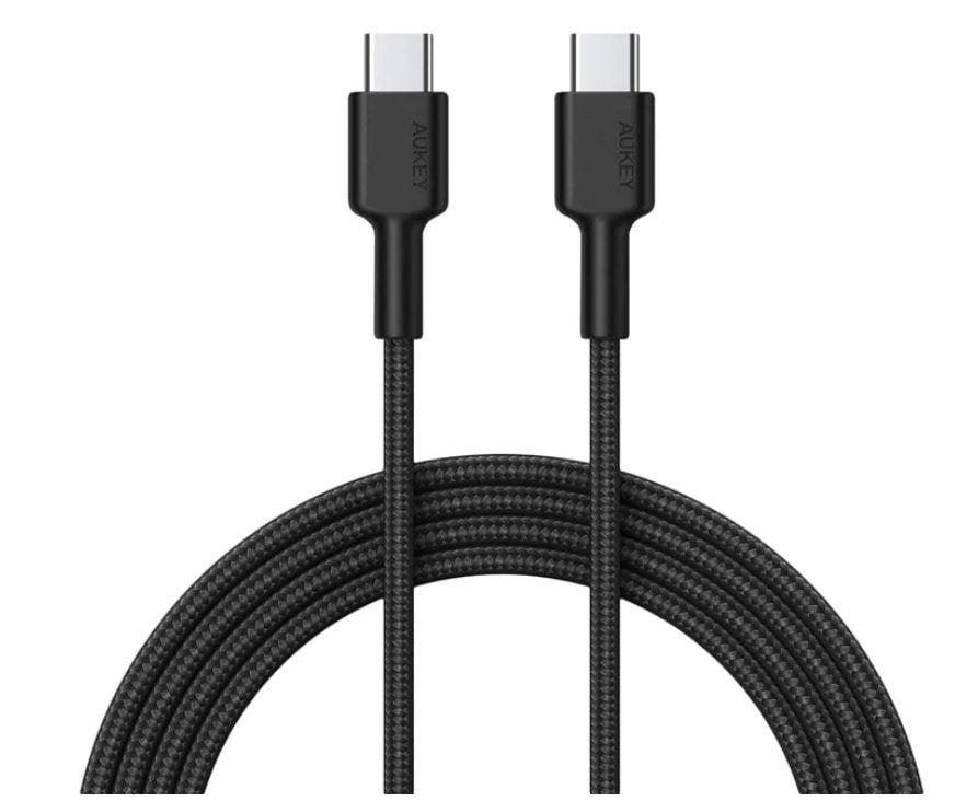 Kabel USB Aukey USB-C - USB-C 0.9 m Czarny (CB-CD45)