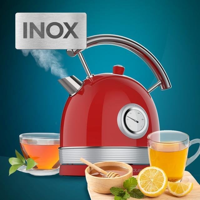 Czajnik Cecotec Czajnik elektryczny Thermosense 420 Vintage Light Red