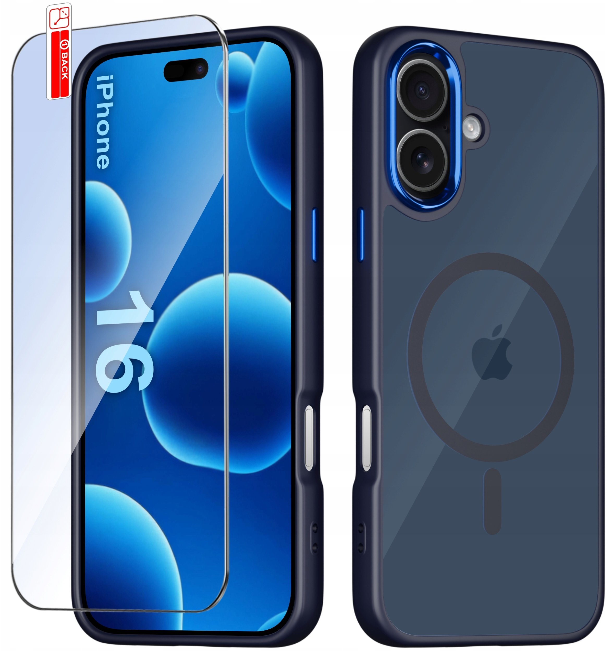 Etui do iPhone 16 CASE do MagSafe MATOWE Magnetyczne PREMIUM + Szkło 9H