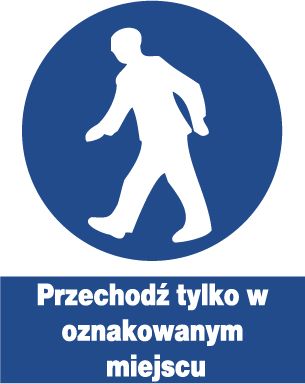 Mój dom Zno-12 Przechodź Tylko W Oznakowanym Miejscu Znak