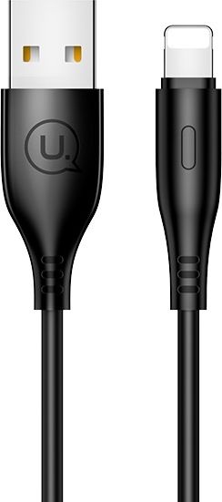 Kabel USB Usams USB-A - Lightning 1 m Czarny (SJ266USB01)
