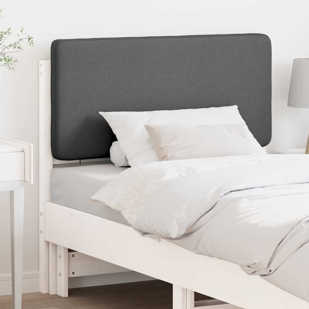 vidaXL Tapicerowane wezgłowie z zagłówkiem biały i jasnoszary 80 cm